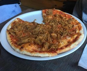 I loved it. I was never a big fan of these foods before I went vegan, but now I live for this  at Pizzeria Bomb in Helsingborg