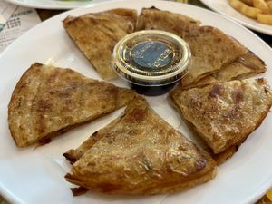 Dine-in: scallion pancakes  at China Garden  in Rye