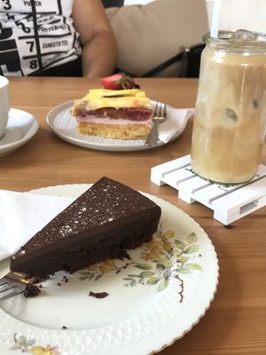 Chocolate gateau  at Einzig in Bad Vilbel