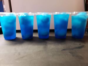 Vegan Blue Raspberry Iceberg Slushies (seasonal) at CP's Cooler in Willowick
