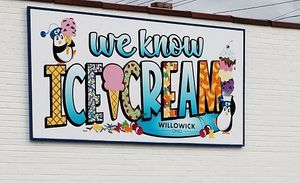 CP's Cooler DRIVE-THRU wall at CP's Cooler in Willowick