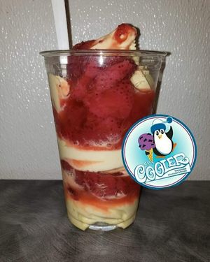 Vegan Dole Whip Parfait (seasonal) at CP's Cooler in Willowick