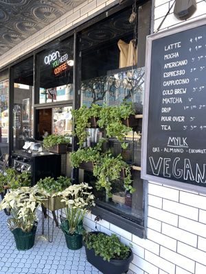 Order window #Veganuary at The Nile in Mesa