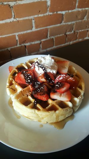 Strawberry and Chocolate Waffle at The Nile in Mesa