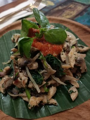 Tempeh scramble at Atman Kafe in Ubud
