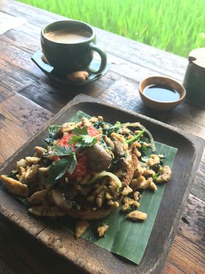 tempeh scramble at Atman Kafe in Ubud