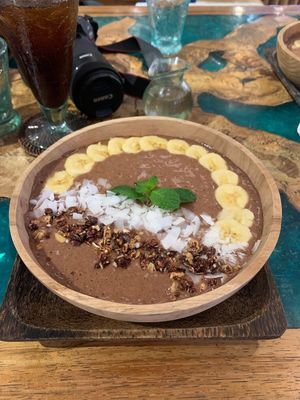 Smoothie bowl!! at Atman Kafe in Ubud