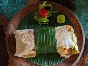 Breakfast burrito at Atman Kafe in Ubud