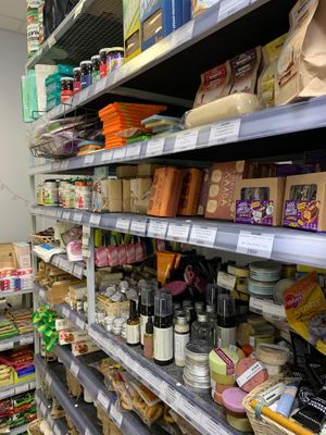 Shelves 1 at Vegan Bunker in St Petersburg