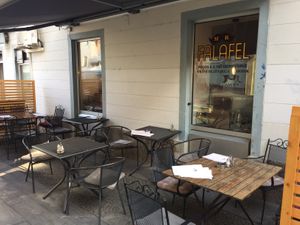 Terrace  at Mr Falafel in Maribor