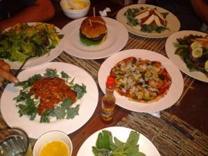 Fully vegan spread at Wnyward Valley Organic Vegetable Garden in Davao City