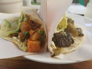 vegan tacos  at The Green House in Tijuana