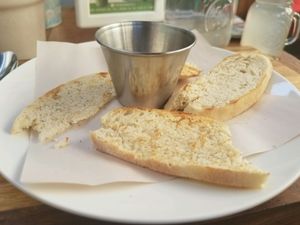 vegan toast with marmalade  at The Green House in Tijuana