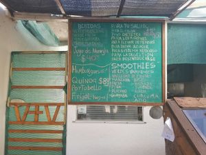 menu at The Green House in Tijuana