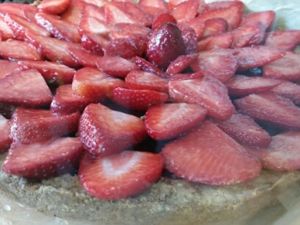 strawberry tart at Legal Cakes in Warsaw