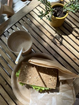 Iced vegan coffee   at Living Nature in Varna