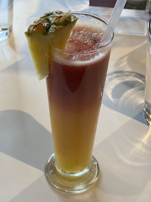 Sunrise juice: pineapple, orange, and strawberry    at Mustard Seed Market - Highland Sqaure in Akron