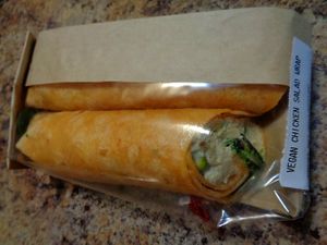 Vegan chicken salad wrap. at Mustard Seed Market - Highland Sqaure in Akron