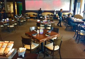 Beautiful main dining room at Paladar Latin Kitchen in Woodmere