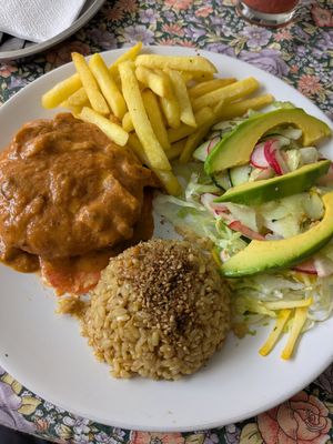 Meal of the day main plate at Restaurante Integro in Bogota
