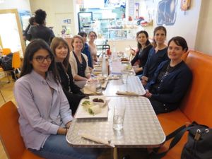 Post marathon dinner With Toronto Vegetarian Association at Cosmic Treats in Toronto