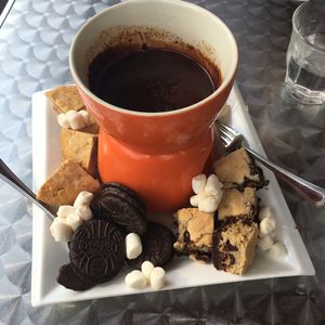 Chocolate Fondue at Cosmic Treats in Toronto
