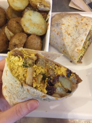 Tofu Scramble Wrap at Cosmic Treats in Toronto