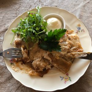 VEGAN AND GLUTEN FREE lasagne at The Kitchen in Gothenburg