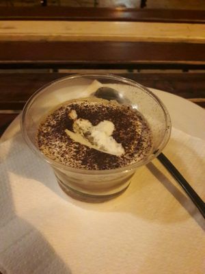 Tiramisu at CsendesM Vegan Bistro in Budapest