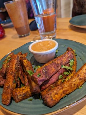 Sweet potatos at Rawtopia Living Cuisine and Beyond in Millcreek