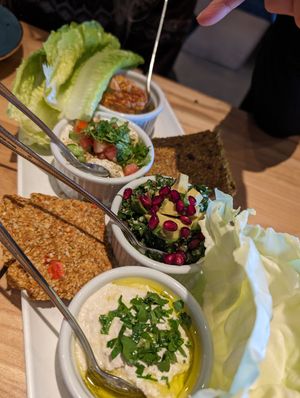 Sampler platter at Rawtopia Living Cuisine and Beyond in Millcreek