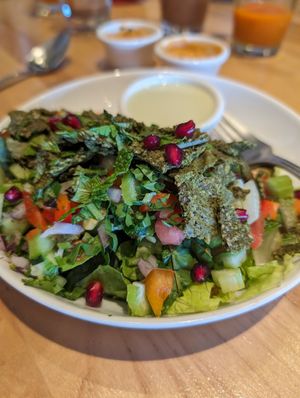 Falafel salad at Rawtopia Living Cuisine and Beyond in Millcreek