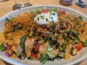 Taco salad at Rawtopia Living Cuisine and Beyond in Millcreek