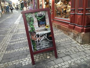 sign at Die Pause in Marburg