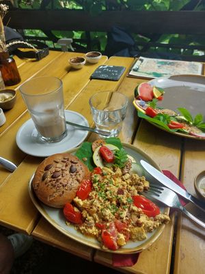 scrambled tofu at Die Pause in Marburg