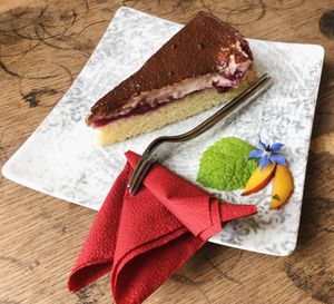 Vegan cherry pie  at Die Pause in Marburg