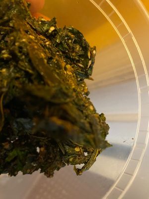 Omgoodness Organic Kale Chips pure goodness  at Eden's Vegan Juice Bar Cafe in Palm Coast