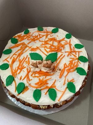 Gluten-free Vegan Carrot Cake at Eden's Vegan Juice Bar Cafe in Palm Coast