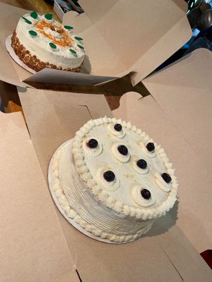 Vegan Blueberry Gluten-free  cake at Eden's Vegan Juice Bar Cafe in Palm Coast