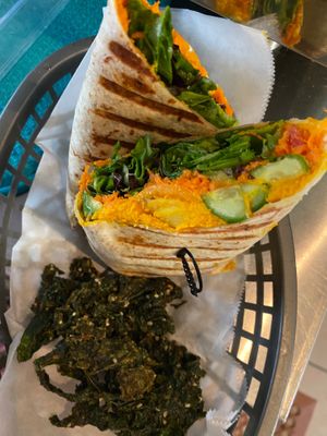 Raw hummus delight  at Eden's Vegan Juice Bar Cafe in Palm Coast
