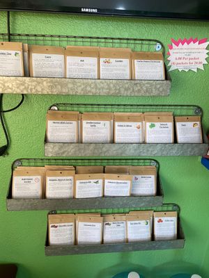 Handmade herbs and spices at Eden's Vegan Juice Bar Cafe in Palm Coast