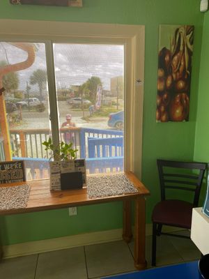 View from my kitchen  at Eden's Vegan Juice Bar Cafe in Palm Coast