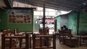 Inside at Loving Hut in Addis Ababa