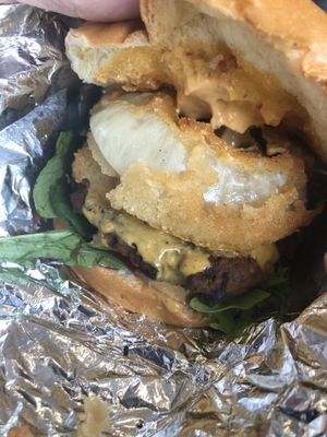 Skyscraper burger  at Blossom du Jour - Upper West Side in New York City