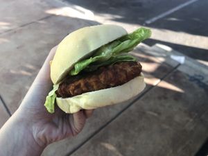 The BBQ “Chicken" Sandwich at Lovin' Spoonfuls in Tucson