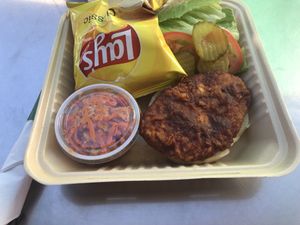 The BBQ “Chicken” Meal (to-go) at Lovin' Spoonfuls in Tucson