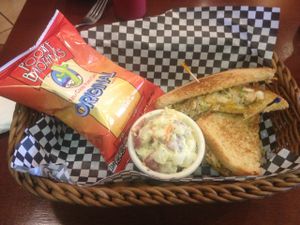 Chicken melt lunch basket at Lovin' Spoonfuls in Tucson