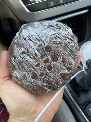 Death by chocolate cookie - as big as my face!!!  at Lovin' Spoonfuls in Tucson