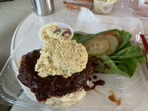BBQ Chicken. with Blue Cheese and a. side of. Potato Salad at Lovin' Spoonfuls in Tucson