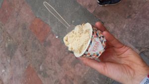 Peanut butter ice cream at Koun in Bratislava